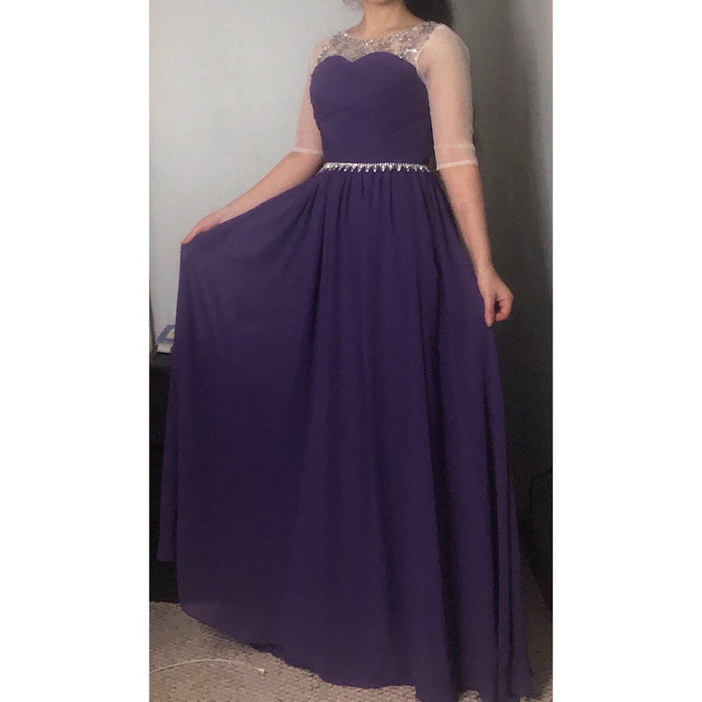 Purple beaded dress